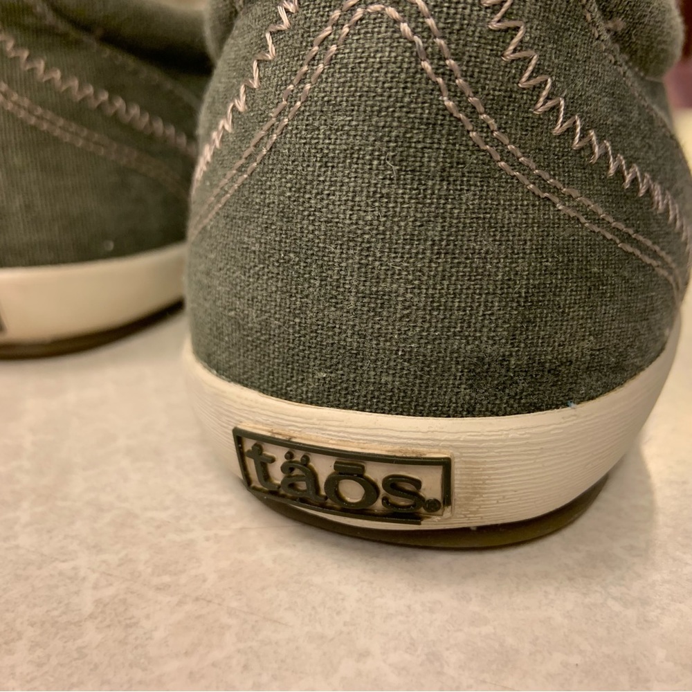Taos Star green canvas sneakers Size 9 - Picture 4 of 5